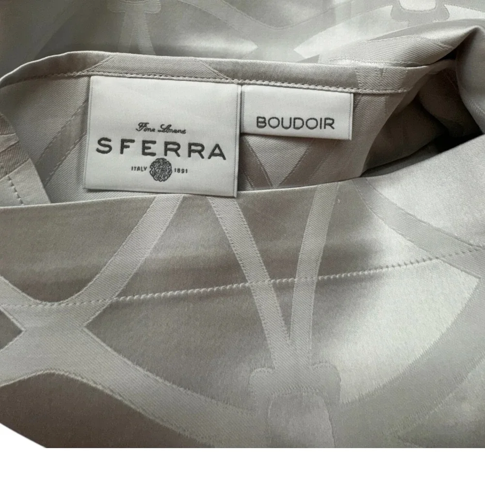 Sferra Giza 45 Percale Boudoir Flange Sham #5800 Tin 12x16 Brand New w/tag Italy